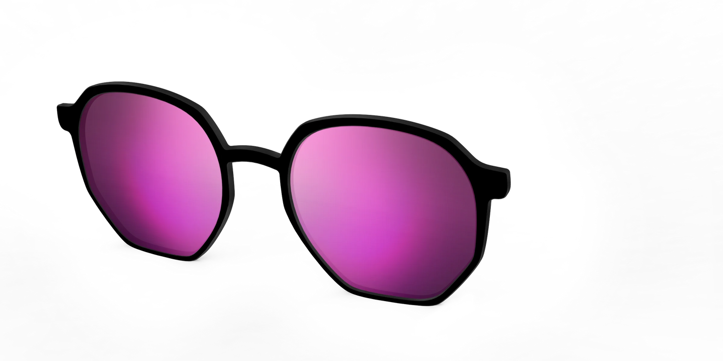 The Polarized Pink Reflective Sun Top