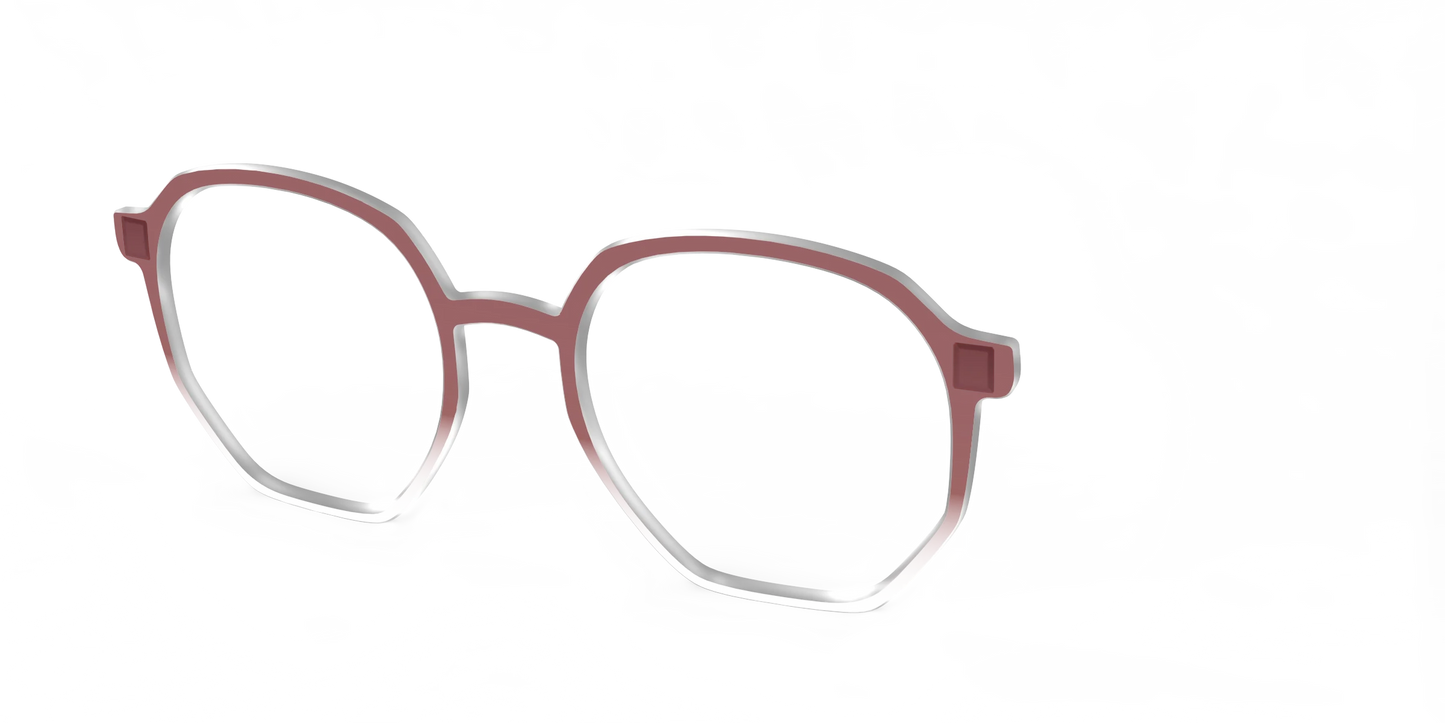 The Burgundy Gradient Crystal