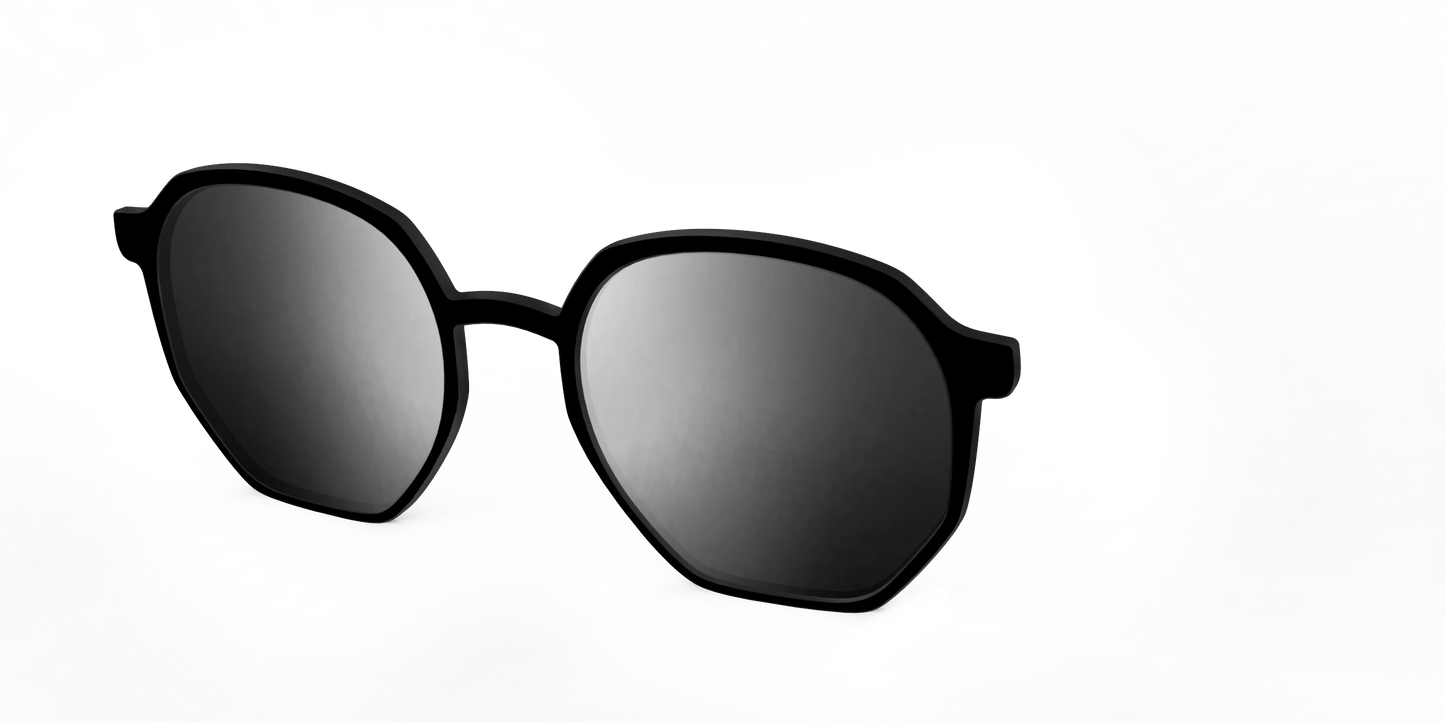 The Polarized Silver Reflective Sun Top