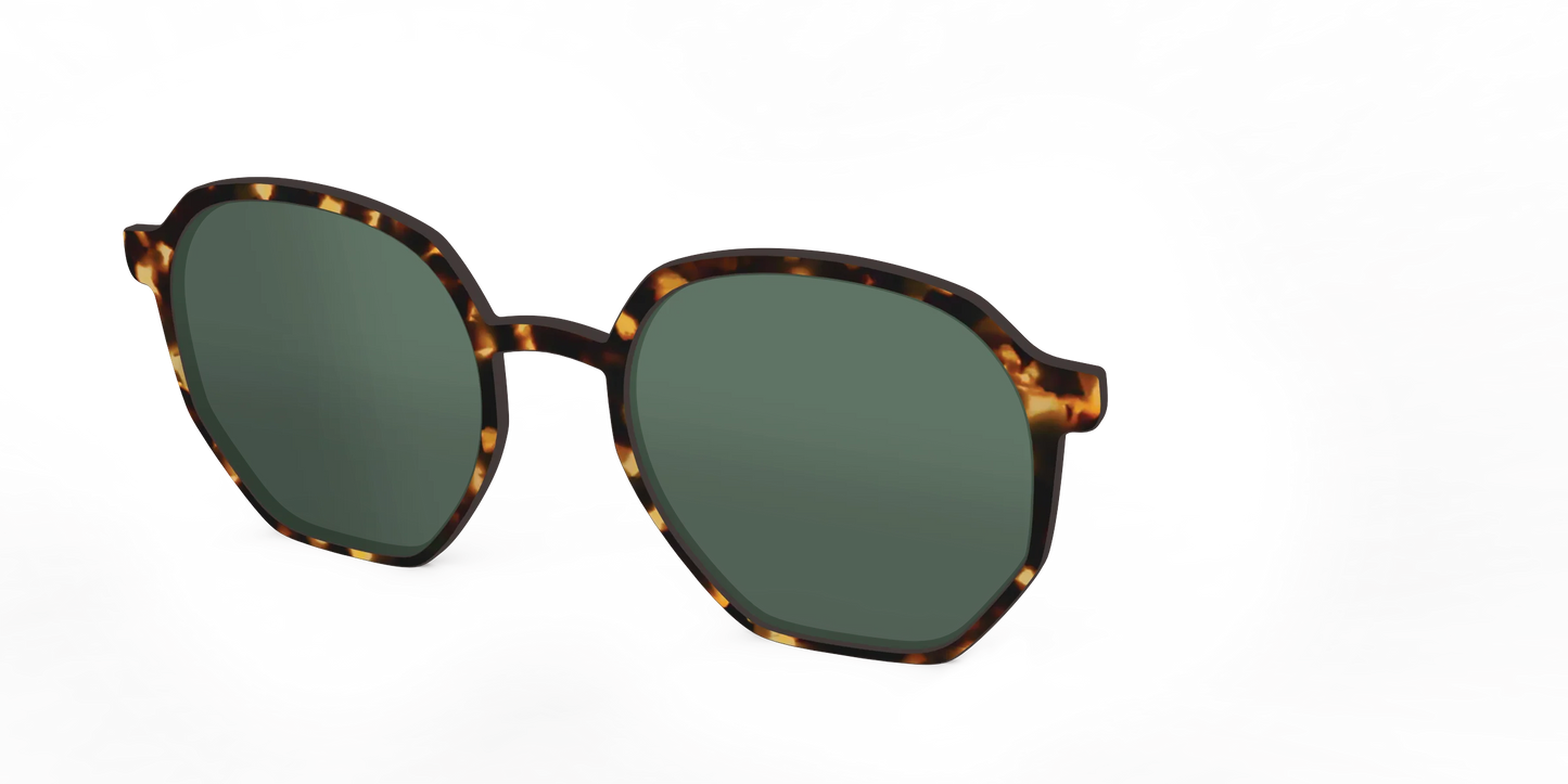 The Non-Polarized Green Tortoise Sun Top