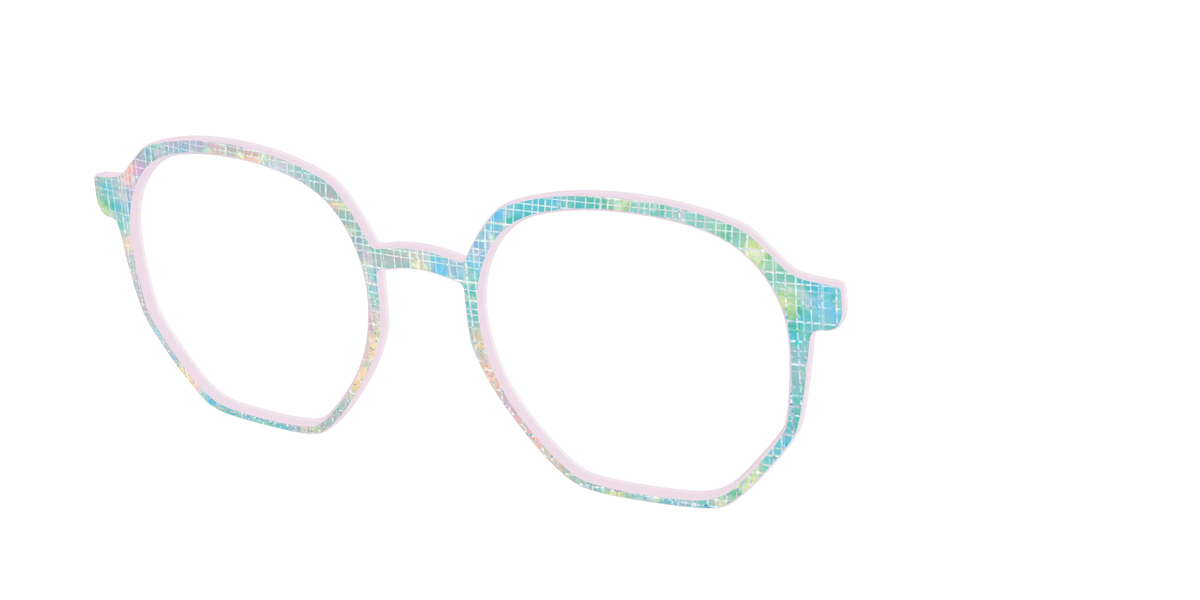 The Pastel Gradient with Holographic Hatching