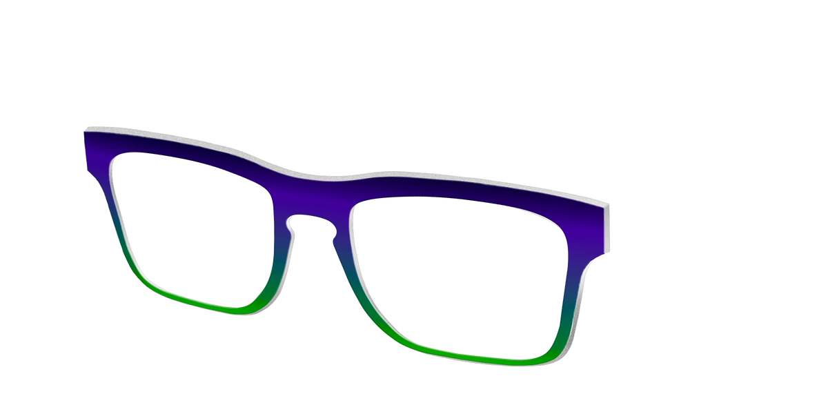 The Ultra Violet to Bright Green Gradient