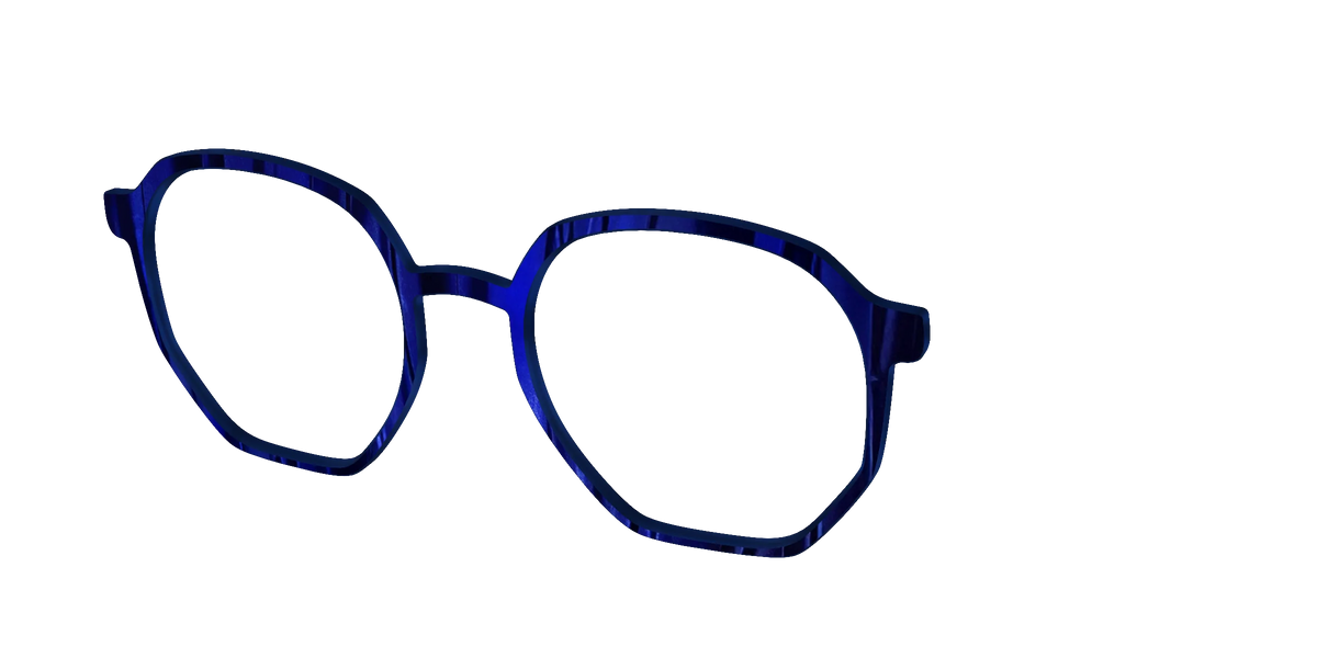 The Indigo Moire Stripes