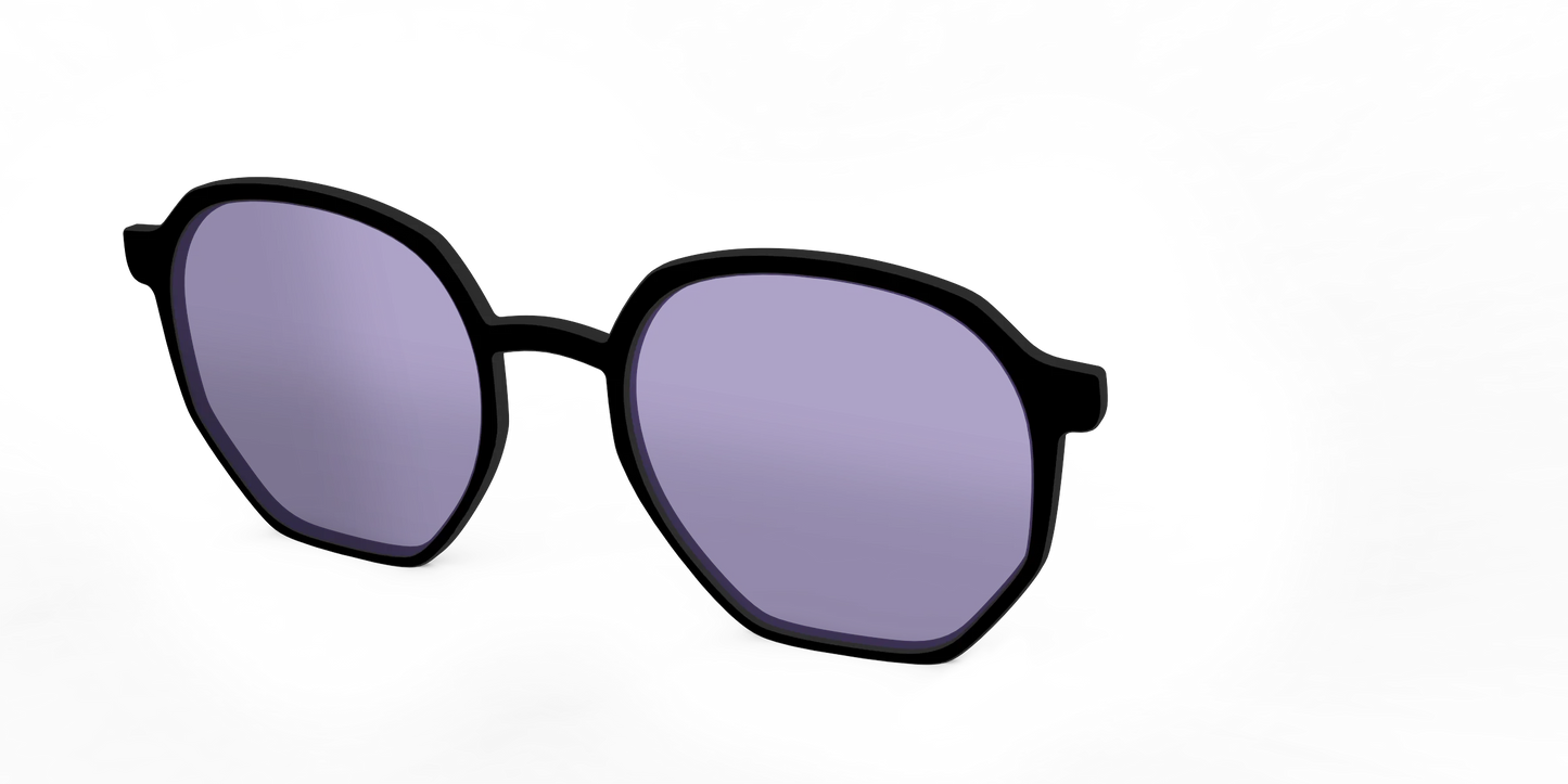 The Black With Celestial Purple Lens