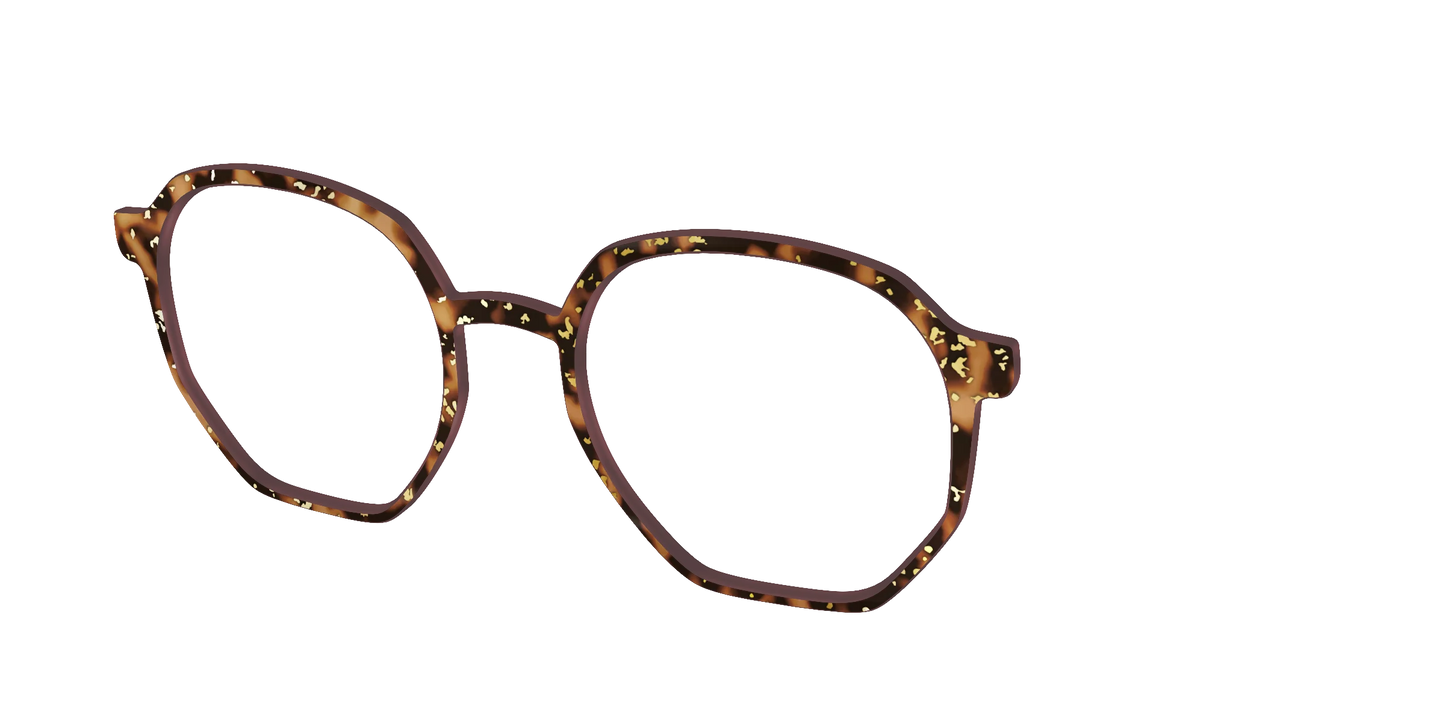 The Sandalwood Tortoise with Gold Foil