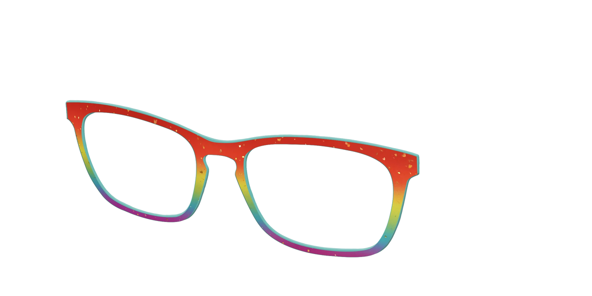 The Spectrum Gradient with Gold Flakes
