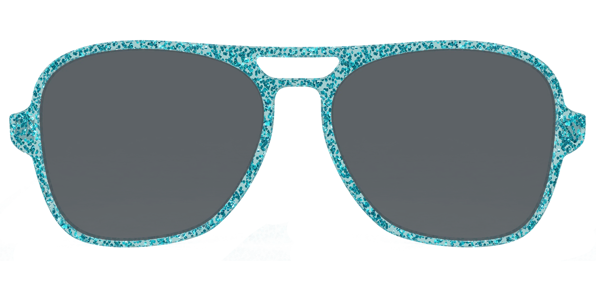 The Polarized Aquamarine Sparkle Sun Top