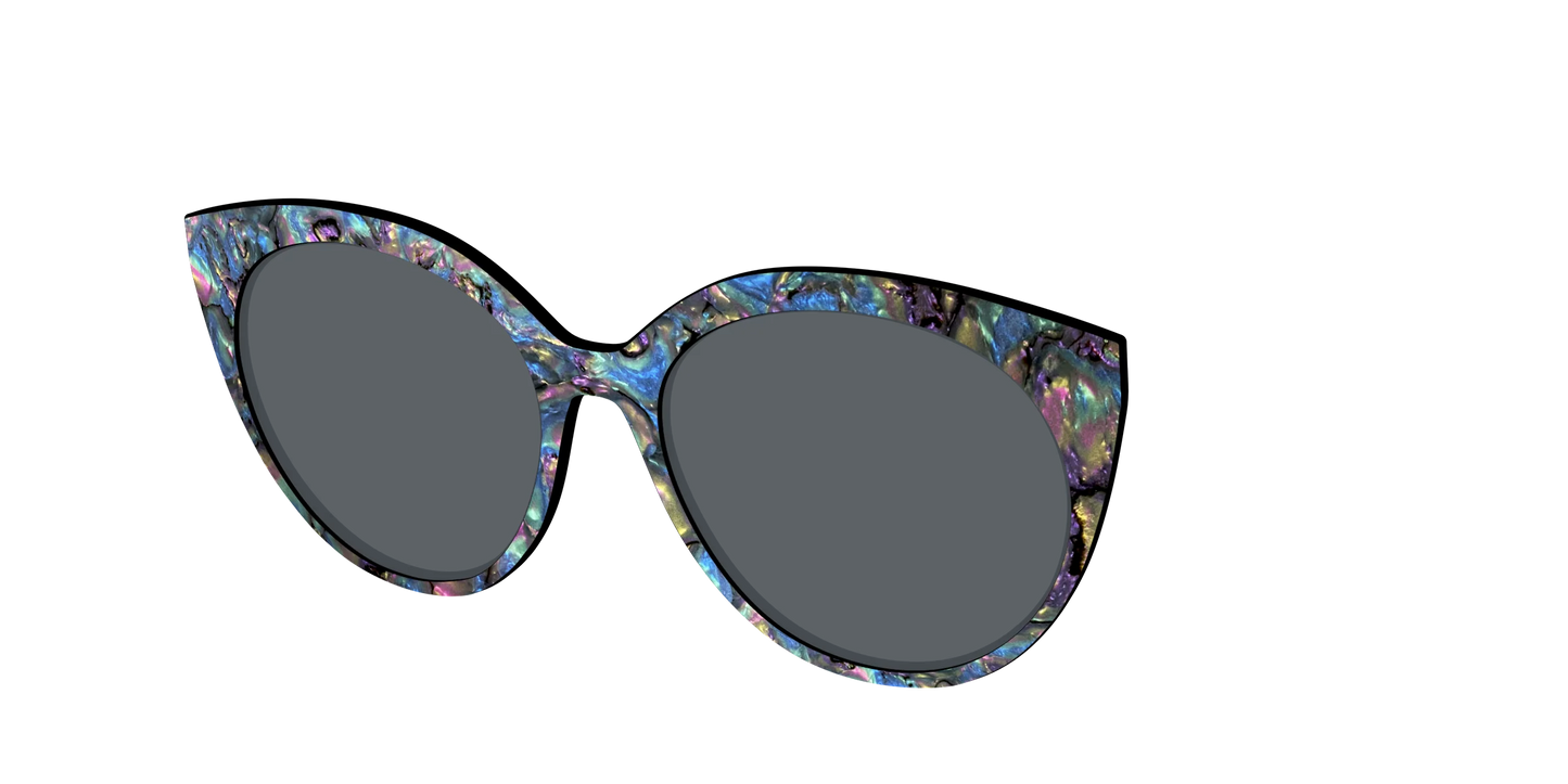 The Polarized Midnight Abalone Sun Top