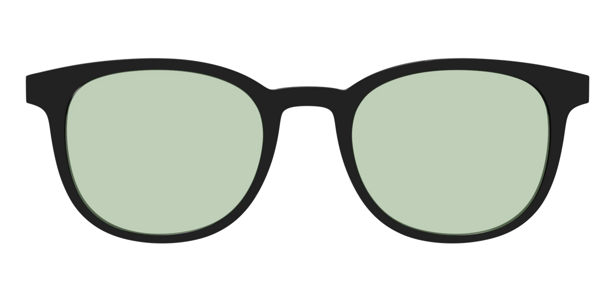 The Black With Sage Green Lens