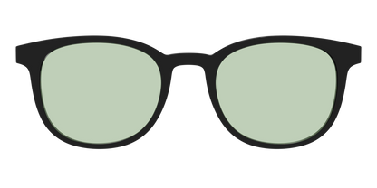 The Black With Sage Green Lens