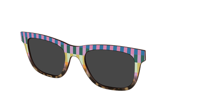 The Polarized Summer Stripes Tortoise Sun Top