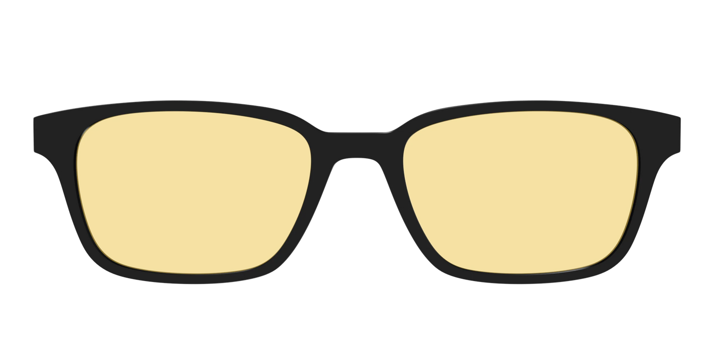 The Black With Citrine Yellow Lens