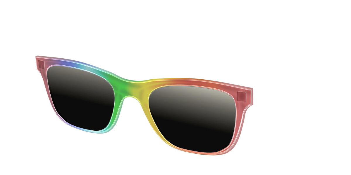 The Polarized Rainbow Gradient Sun Top