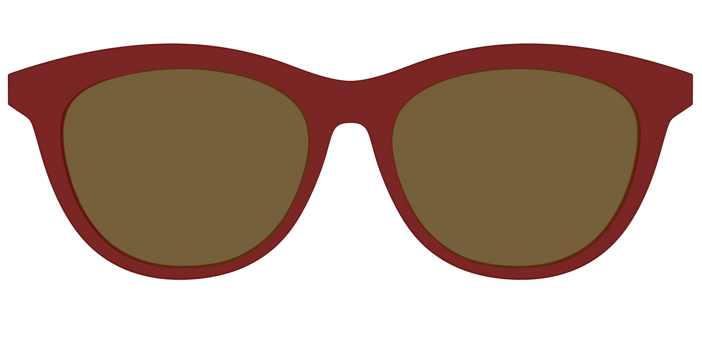 The Polarized Burgundy Sun Top