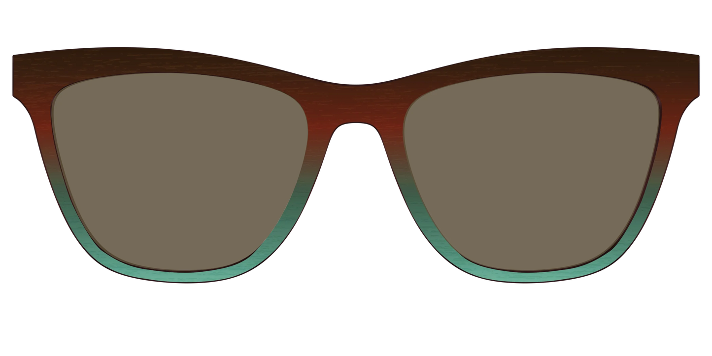The Polarized Mahogany to Juniper Woodgrain Sun Top