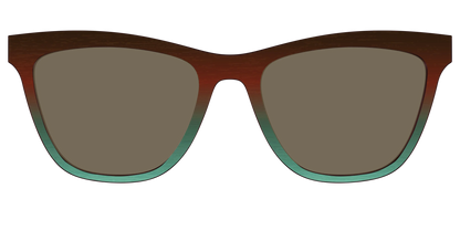 The Polarized Mahogany to Juniper Woodgrain Sun Top