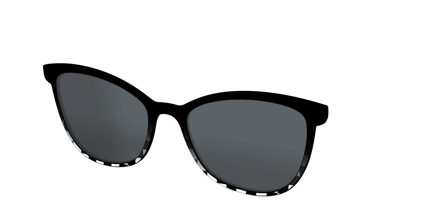 The Polarized Checkerboard Fade Sun Top