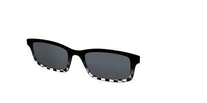 The Polarized Checkerboard Fade Sun Top