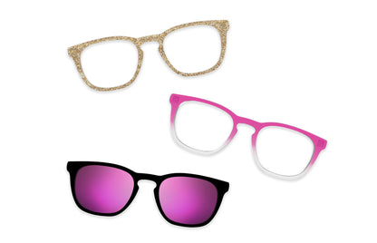 Pink Glitter Clear - Set