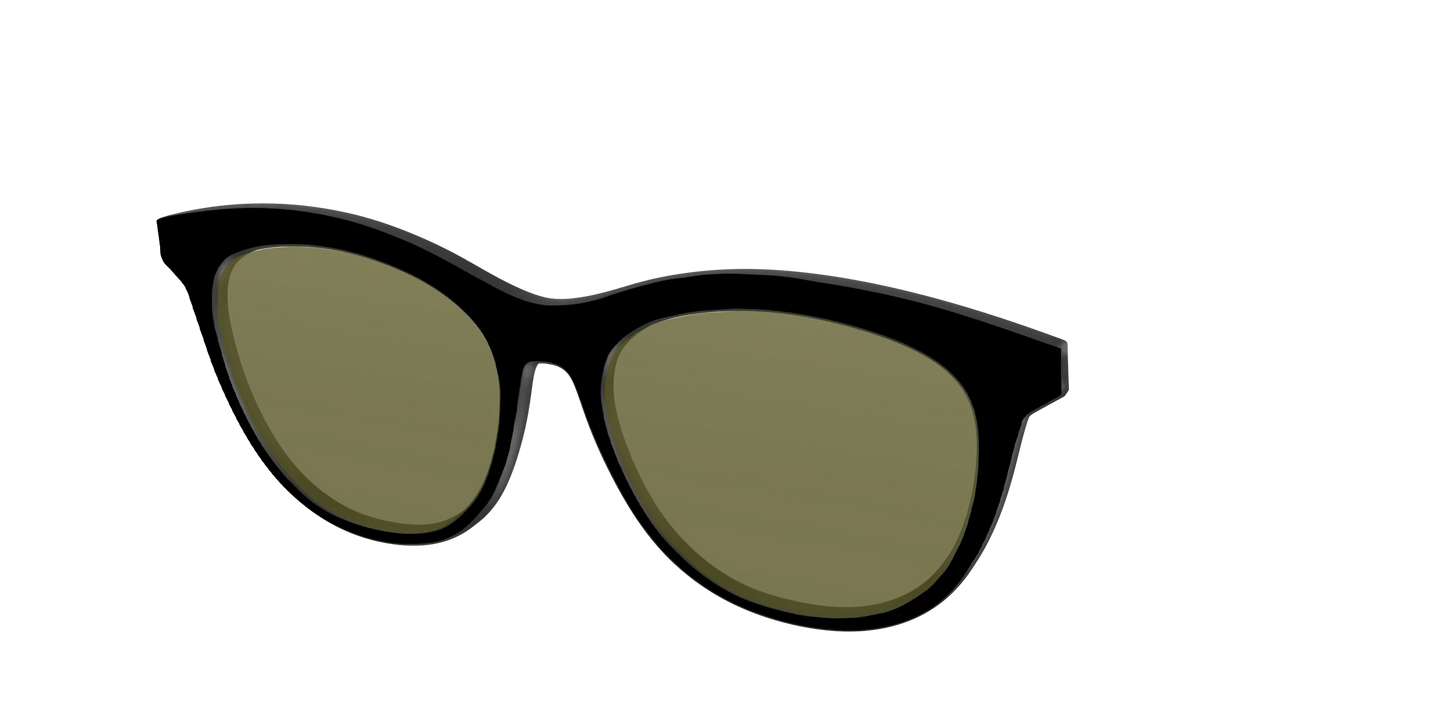 The Black with Green Racquet Sport Lens
