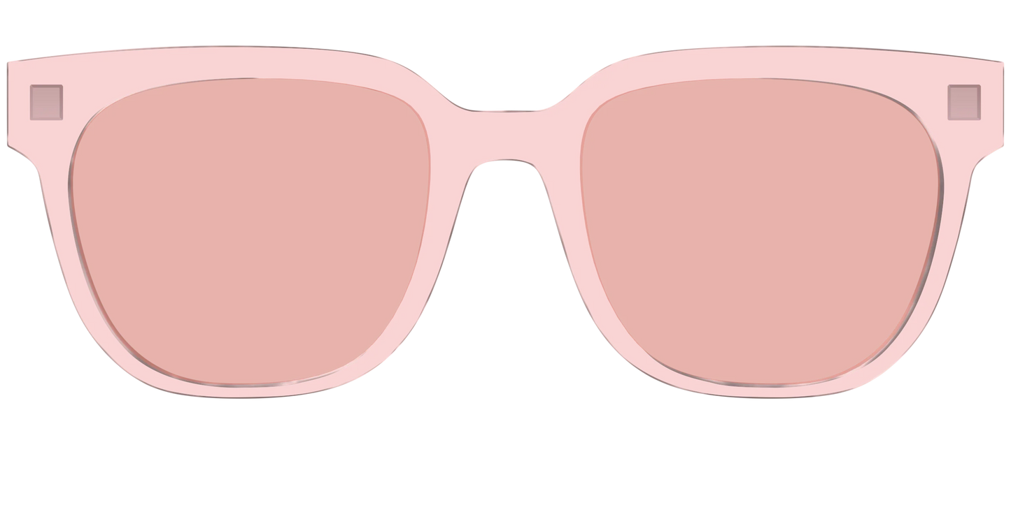 The Pink Crystal With Coral Pink Lens