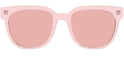 The Pink Crystal With Coral Pink Lens