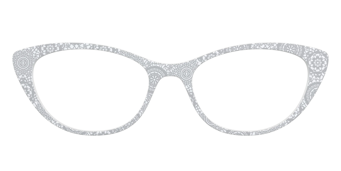 The Pale Gray Medallion Lace