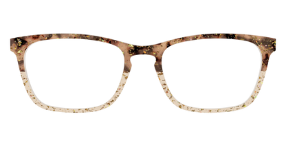 The Khaki Tortoise Crystal Split with Gold Flakes