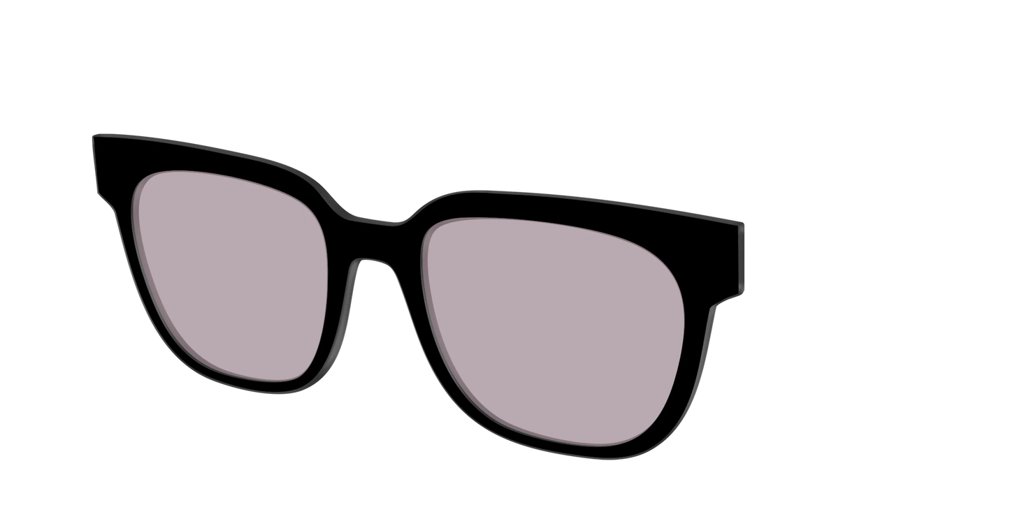 The Black with Gray Gaming Lens