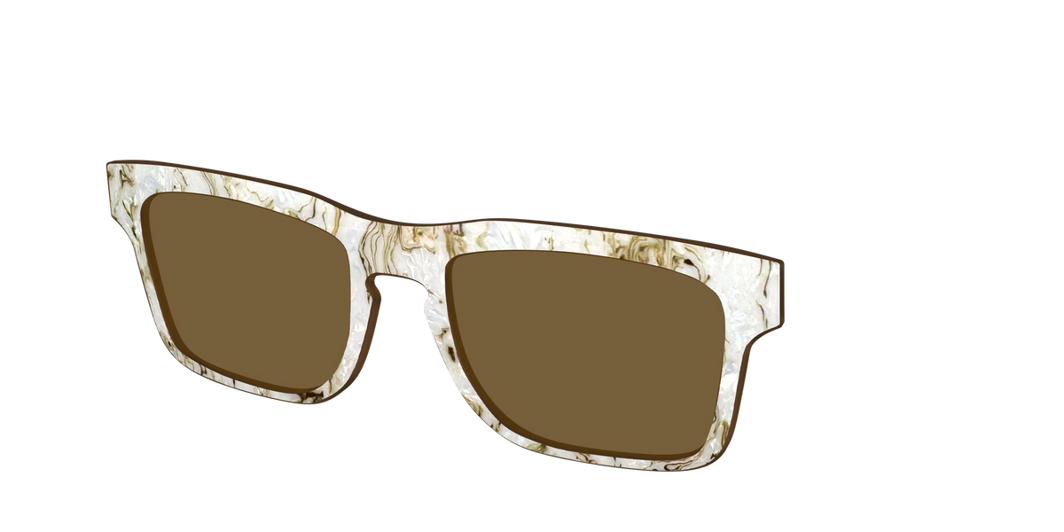 The Polarized Ivory Sand Pearl Shell Sun Top