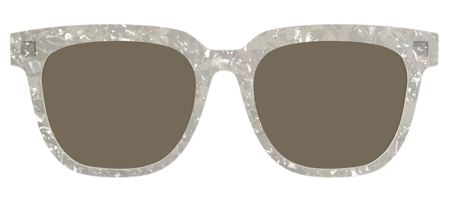 The Polarized White Quartz Pearl Sun Top