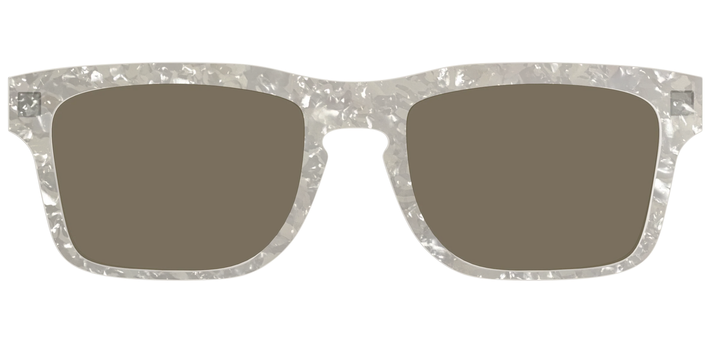 The Polarized White Quartz Pearl Sun Top