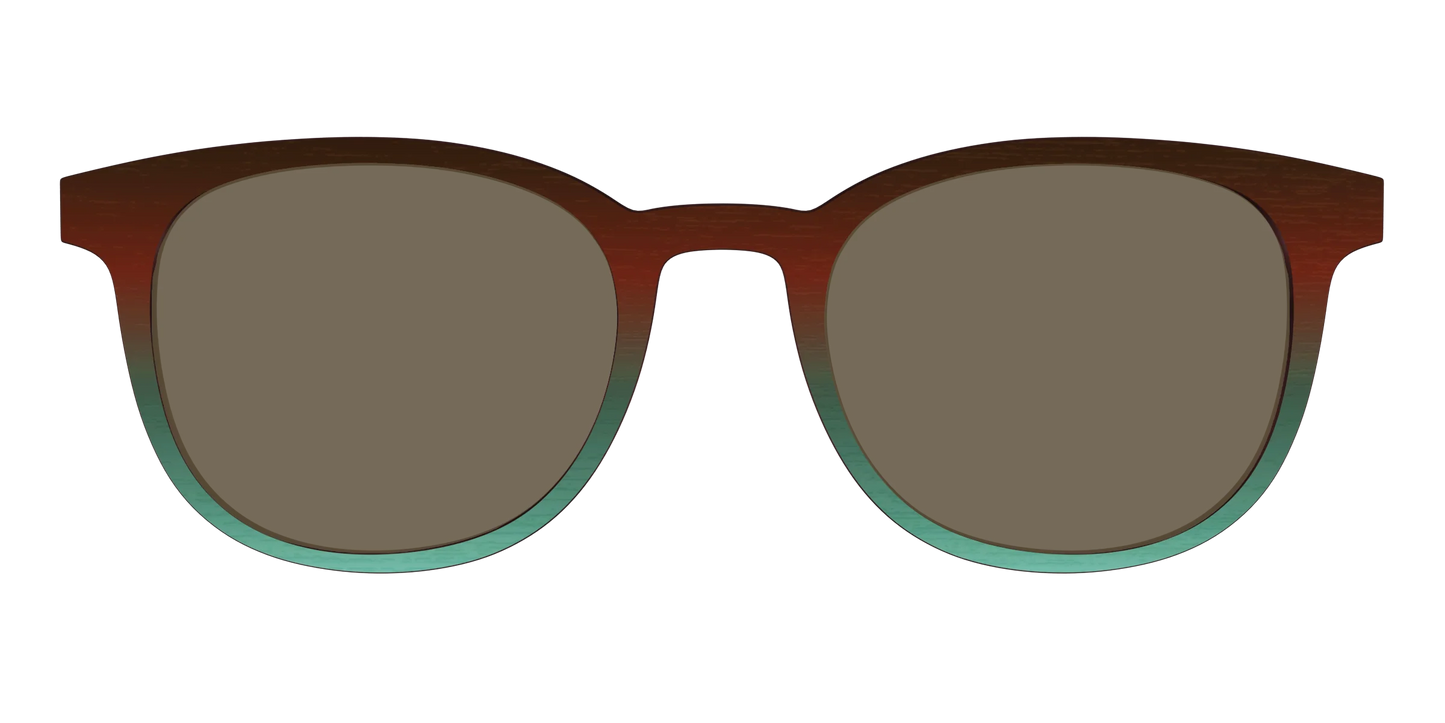 The Polarized Mahogany to Juniper Woodgrain Sun Top