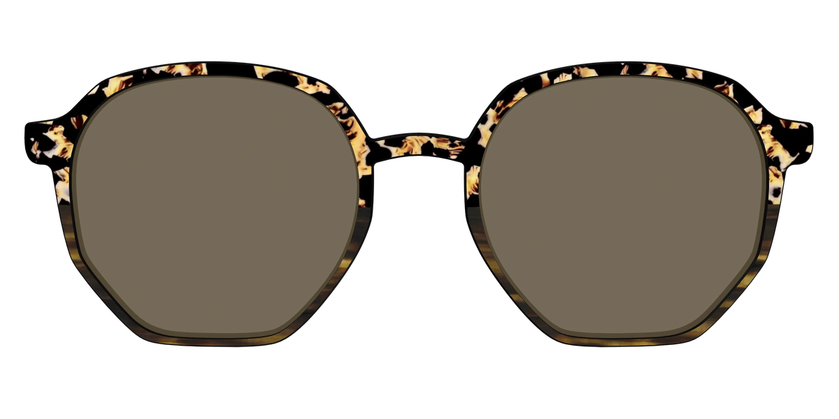 The Polarized Caramel Tortoise Horn Split Sun Top