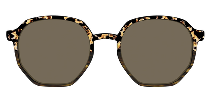 The Polarized Caramel Tortoise Horn Split Sun Top