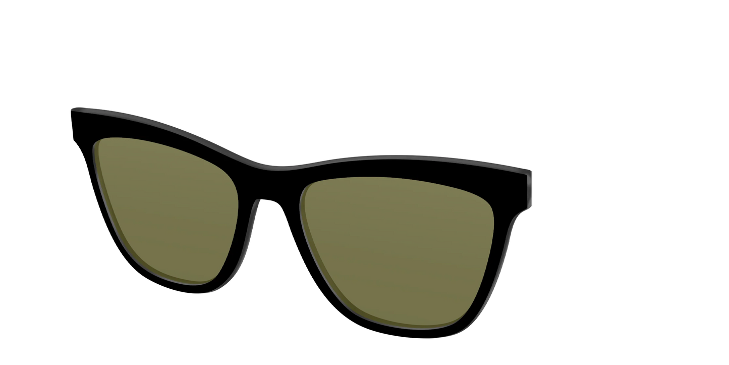 The Black with Green Racquet Sport Lens