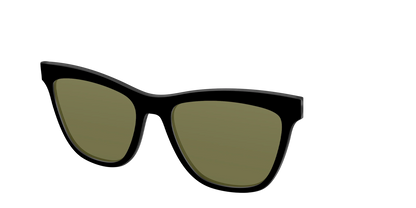 The Black with Green Racquet Sport Lens