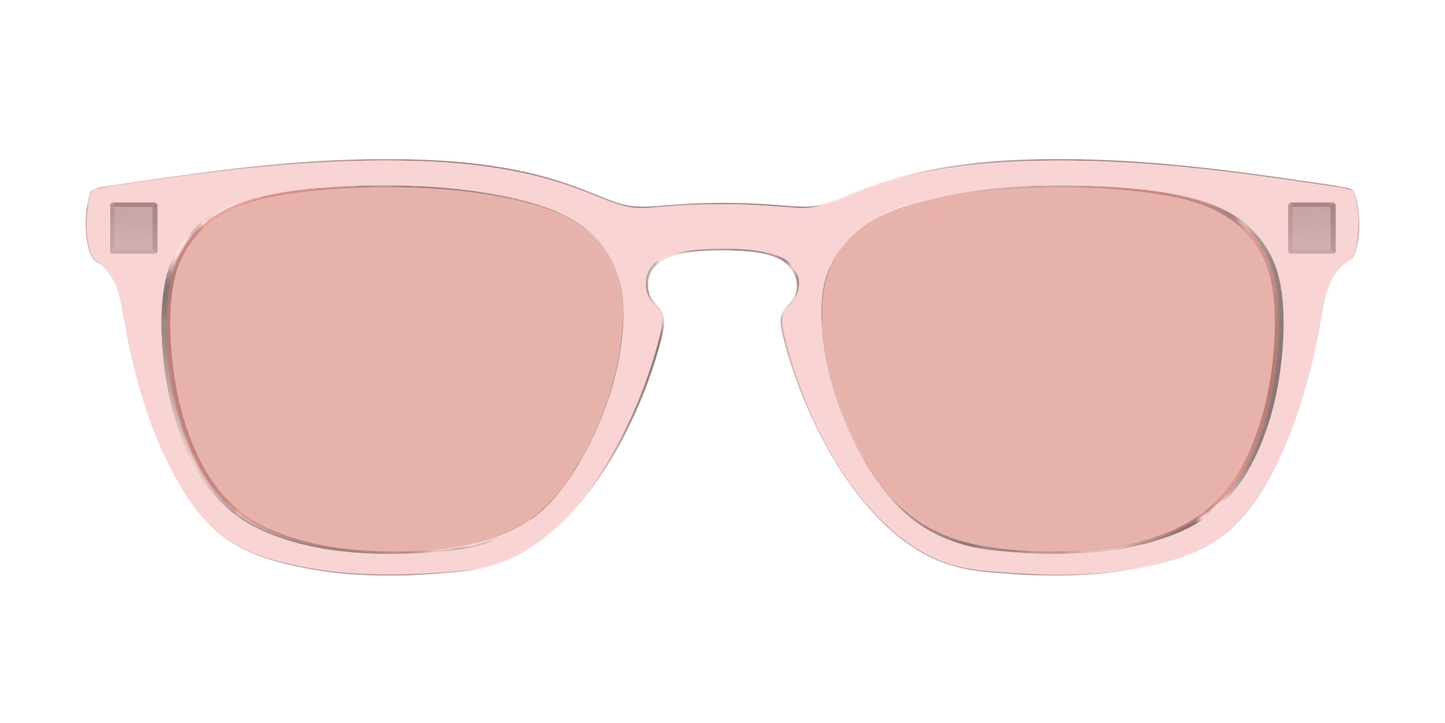 The Pink Crystal With Coral Pink Lens