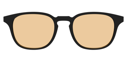 The Black With Umber Brown Lens
