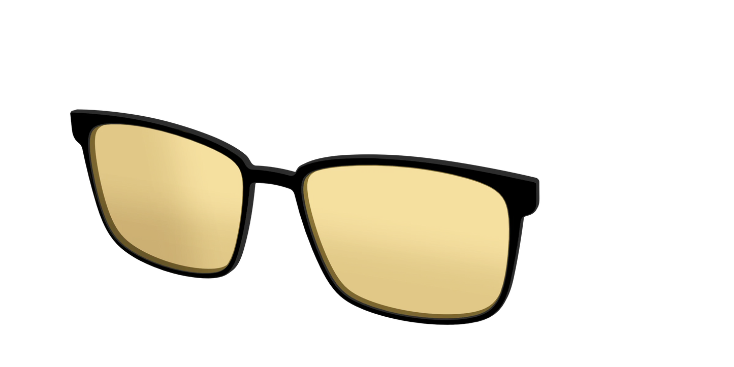The Black With Citrine Yellow Lens