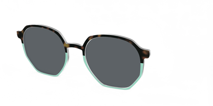 The Polarized Matcha Split Sun Top
