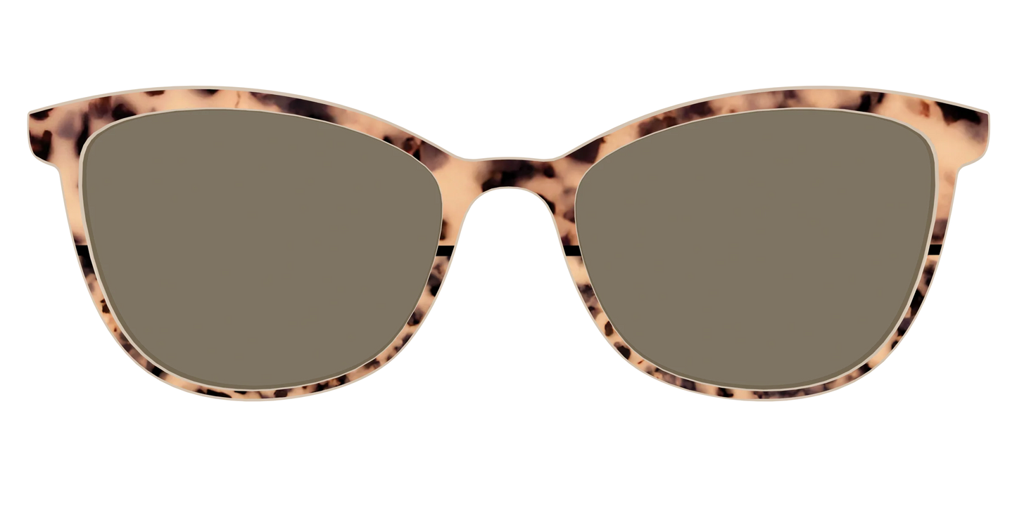 The Polarized Bisque Tortoise Split Sun Top