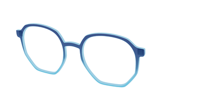 The Indigo to Sky Blue Gradient Crystal