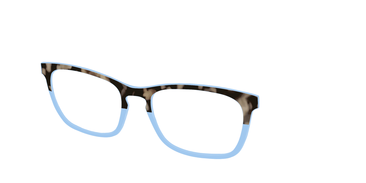 The Denim Tortoise Crystal Split