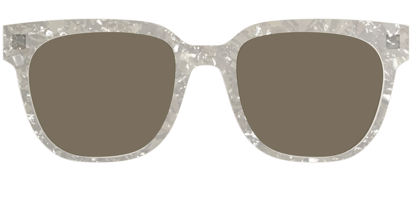The Polarized White Quartz Pearl Sun Top