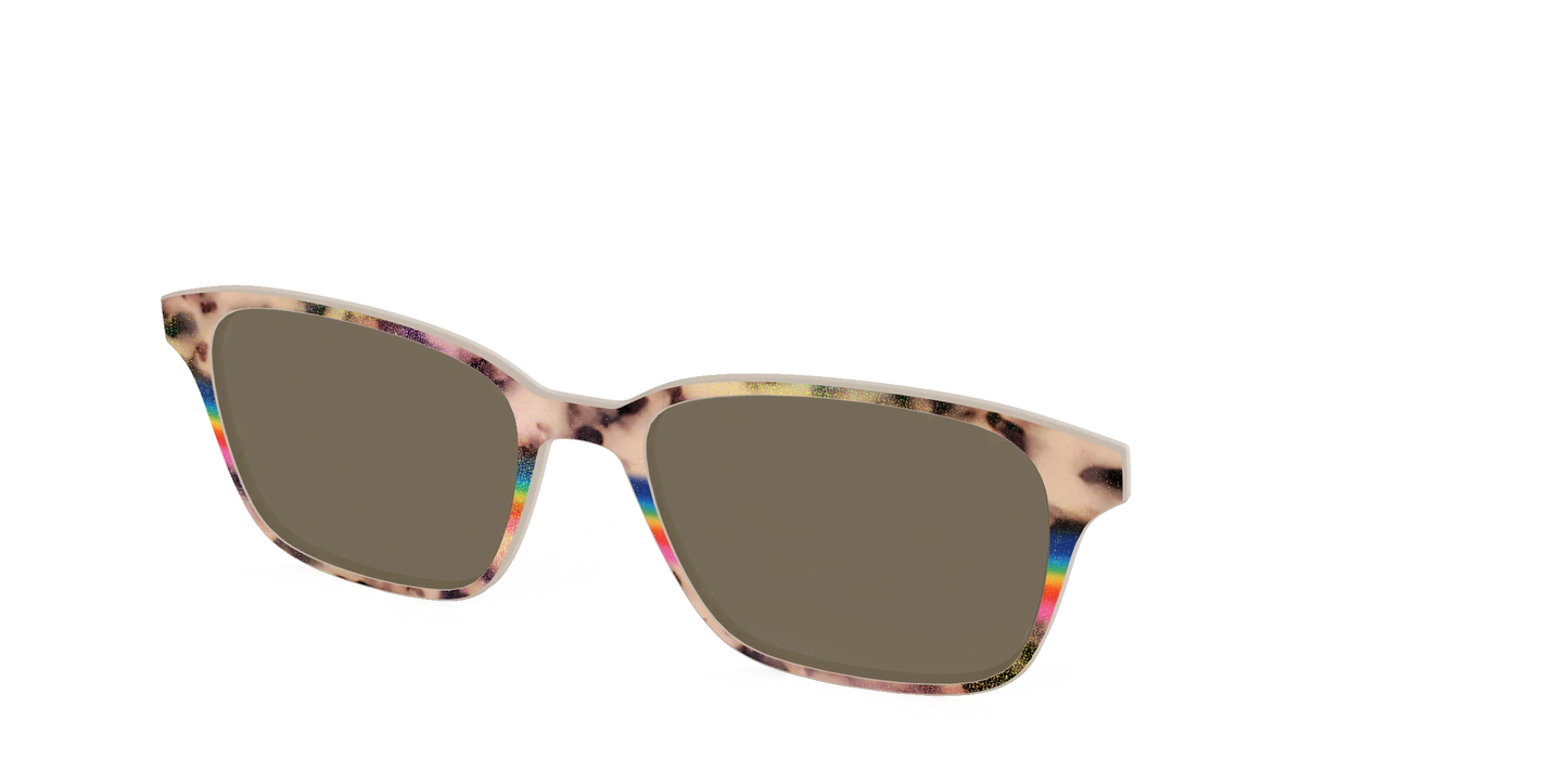 The Polarized Prism Split Tortoise Sun Top