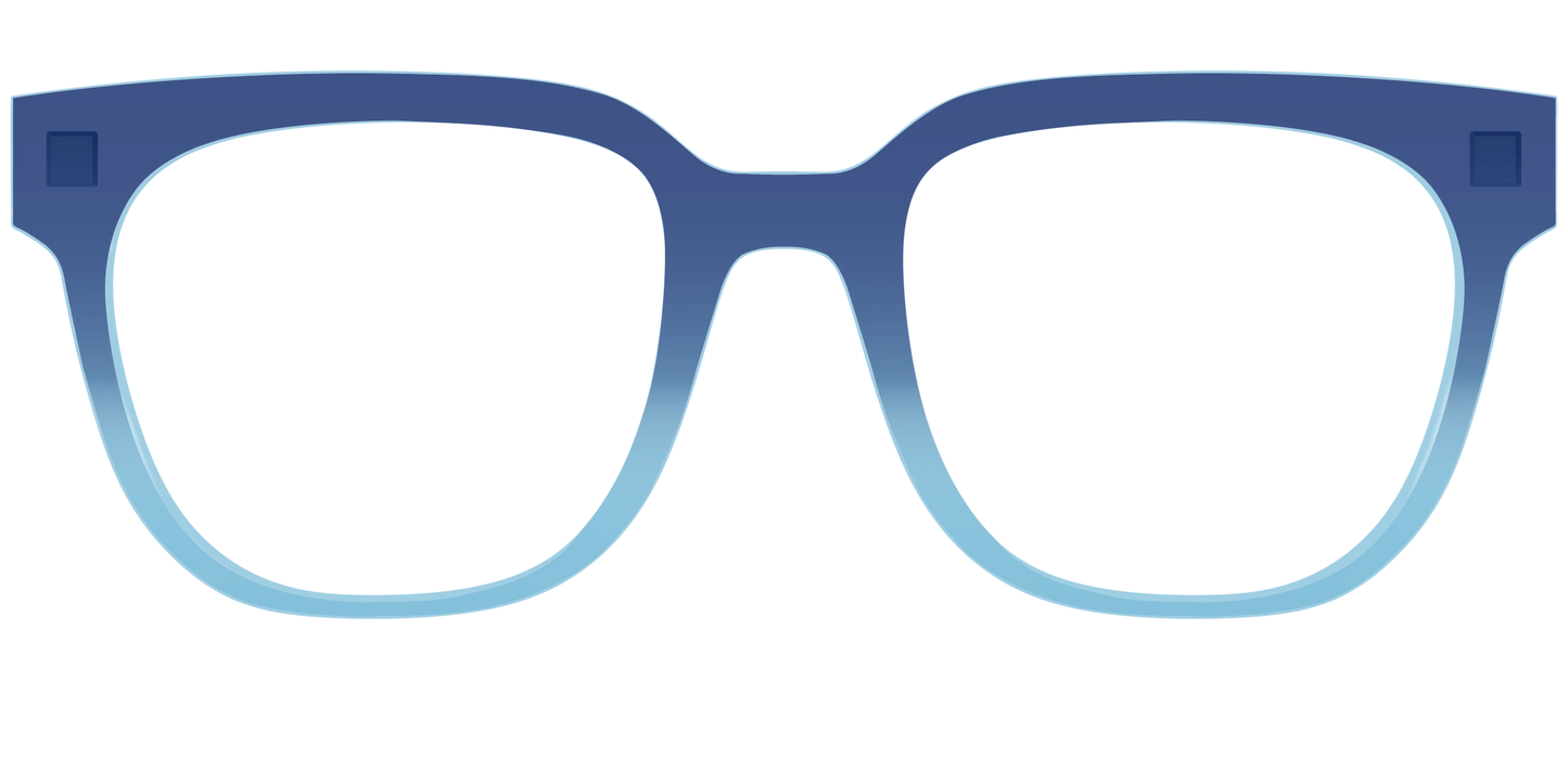 The Indigo to Sky Blue Gradient Crystal