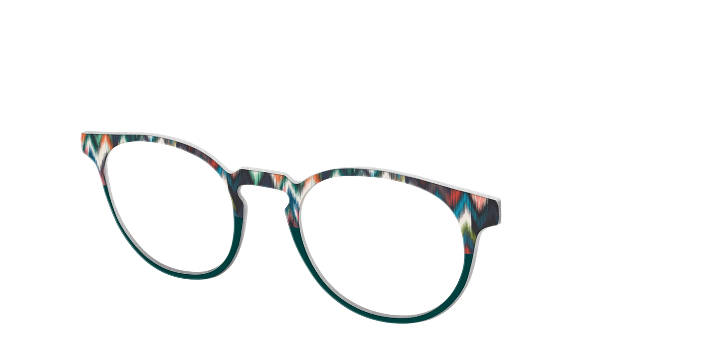 The Teal Ikat Split
