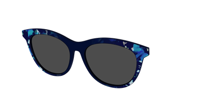 The Polarized Indigo Tortoise Sun Top