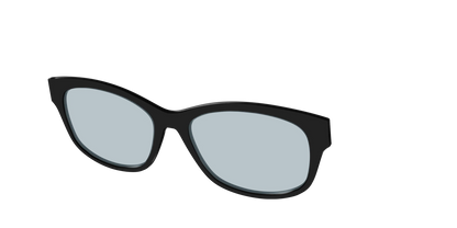 The Black With Slate Blue Lens